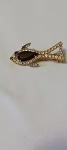 Rhinestone Fish Hair Barrette 2" X 1" - Picture 1 of 5