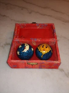 Bolas de estrés de terapia Baoding de fábrica de bolas de salud de la ciudad antigua con campanas DE COLECCIÓN - Imagen 1 de 8