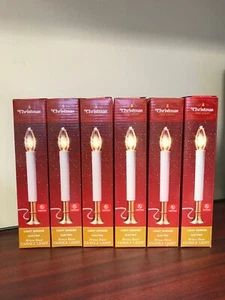 Decorative Electric Window Candle Lights - Sensor Dusk To Dawn - Set of 6 - Picture 1 of 6
