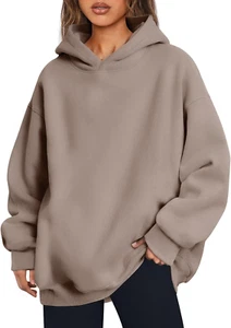 Trendy Queen Women'S Oversized Hoodies Fleece Hooded Sweatshirts Comfy Casual Pu - Picture 1 of 12