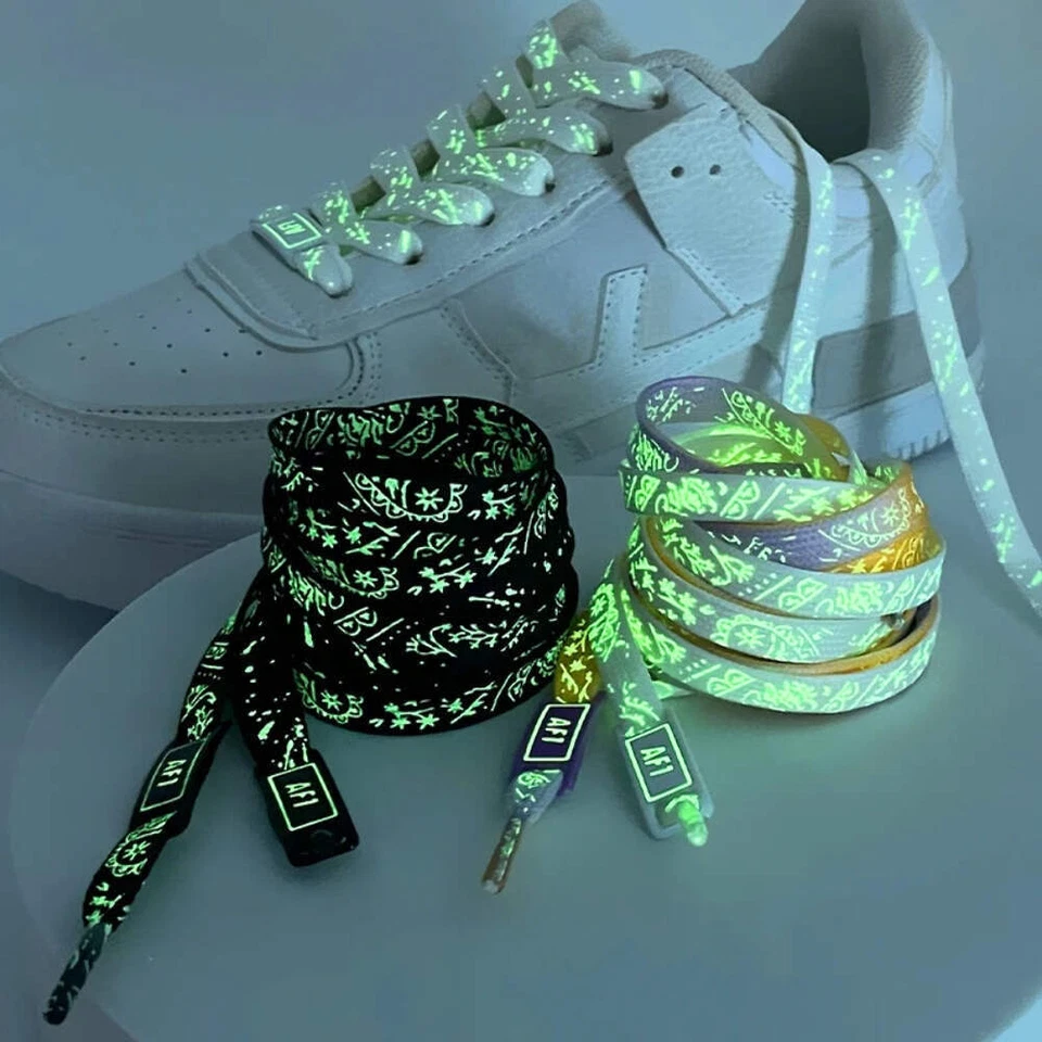 Leuchtende AF1-Schnürsenkel Kreative Nachtleuchtende Schuhdekoration für Sneaker