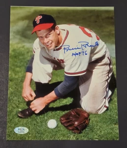 ROBIN ROBERTS Signed 8x10 Photo-HALL OF FAME-PHILADELPHIA PHILLIES-PSA - Picture 1 of 3