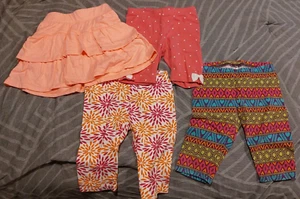 Lot of 4 Girls Jumping Beans Bottoms Skort Capri Bike shorts -D1 - Picture 1 of 4