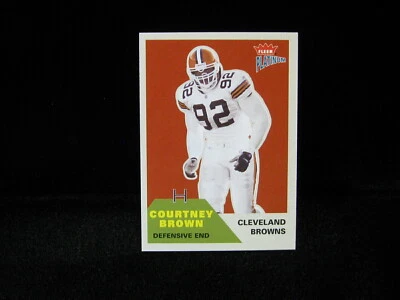 2002 Courtney Brown Cleveland Browns Platinum Fleer   #104 - Image 1 of 2