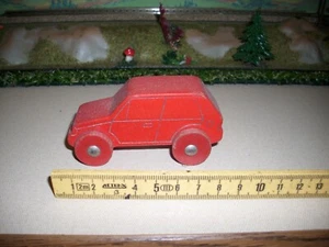 DDR Kult -Spielzeugauto HOLZAUTO rot , (Erzgebirge ?) - Bild 1 von 4