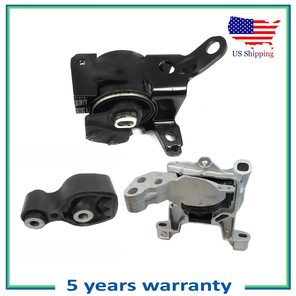 3PCS Engine Motor & Transmission Mount Auto Trans For 2014-2016 Mazda 3 2.0L - Image 1 of 4