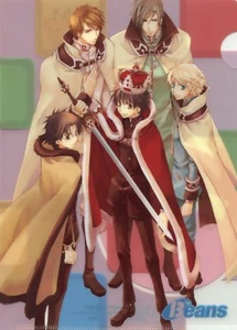 Mini carpeta de archivos transparente promoción Kyo Kara Maoh Kyou Maou anime Yuri Conrad Wolfram - Imagen 1 de 2