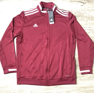 ADIDAS AEROREADY Red and White Zip Up Custom Jacket XL Football / Soccer - Picture 1 of 10