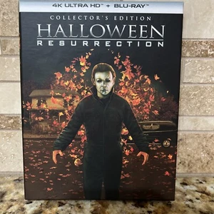 HALLOWEEN RESURRECTION CE 4K UHD BLU-RAY SCREAM FACTORY RARE HARD CASE SLIPCOVER - Picture 1 of 15