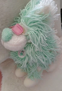 Vintage Disney Kenner Fluppy Hunde grün Wollgarn Hund Stofftier 1986 - Bild 1 von 4