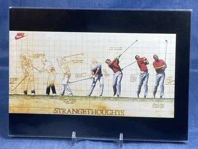 1988 Nike Poster Card 5 x 7 Strange Thoughts #291543a Curtis Strange Type 4 Rare - Image 1 of 2