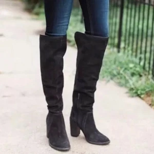 Vince Camuto Malaya over the knee boots women’s size 9 dark gray suede leather - Picture 1 of 7