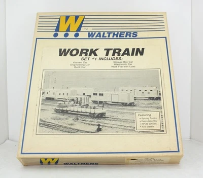 Walthers HO Scale Pennsylvania RR MOW Work Train Set #1 Complete 6 Cars Built - Image 1 of 4