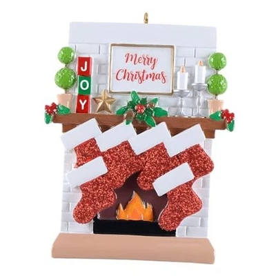 Medias de Navidad personalizadas, adornos de chimenea, regalos para familia de 6 Foto 1 de 4