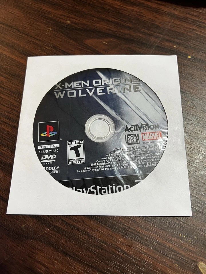 X-Men Origins Wolverine PS2 Sony PlayStation 2 SOLO DISCO Disco Pulido Foto 1 de 1