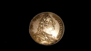 FRANKREICH. LOUIS XV. 1715-1774. ETATAS DE BRETAGNE. Silber JETON 1764. Signierte R Fil - Bild 1 von 2