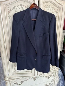 El Corte Ingles Emidio Tucci Lanificio Mario Zegna Blue Blazer Men’s 46R - Picture 1 of 8