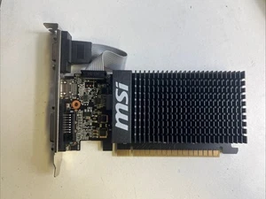 MSI GeForce GT 710B 1GB Graphics Card ,full height , HDMI, DVI, VGA - Picture 1 of 2