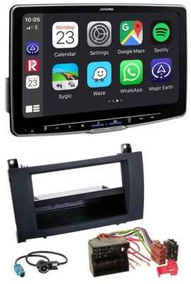 Alpine MP3 USB Bluetooth DAB Autoradio für Mercedes SLK (R171, 2004-2011) - Bild 1 von 4