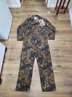 Vintage Mossy Oak Fall Foliage Coveralls NWT Deadstock Size Large *Rare - Image 1 of 4