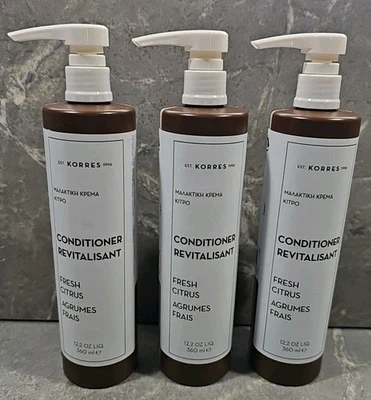 Acondicionador KORRES Fresh Citrus 12,2 oz - LOTE DE 3 Foto 1 de 3