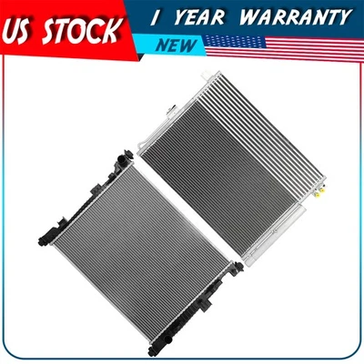 Radiator and AC Condenser Kit For 2016 Jeep Grand Cherokee Replacement Foto 1 de 4