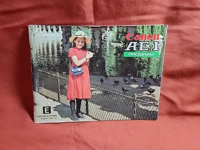 Genuine Canon AE-1 Program AE1 Program Film Camera Owners Instruction Manual - Image 1 of 4