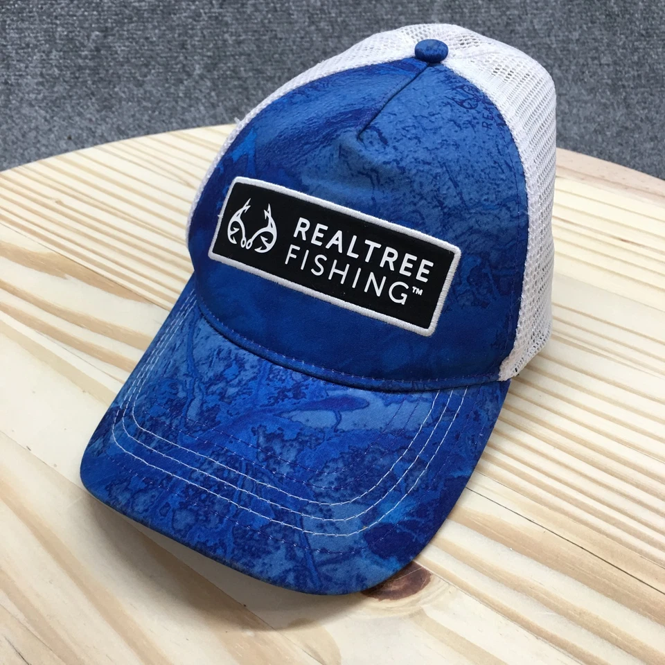 Gorra de béisbol Realtree para pesca al aire libre para hombre azul S-M malla bordado logotipo Foto 1 de 4