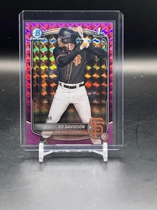 2025 Bowman Chrome Bo Davidson Fuchsia Geometric /299 San Francisco Giants - Bild 1 von 2