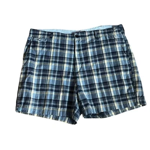 Pantalones Cortos Informales Clásicos A Cuadros Azul CHAPS Para Hombre Talla 42 - Imagen 1 de 6