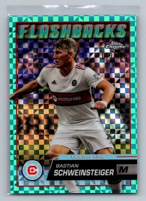 2023 Topps Chrome MLS #155 Bastian Schweinsteiger Aqua X-Fractor #/125 - Image 1 of 2