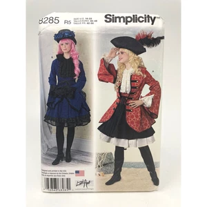Simplicity 8285 Victorian Pirate. Cosplay Costumes Plus Size 14 16 18 20 22 NEW - Picture 1 of 2