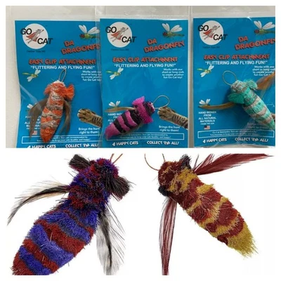 GO CAT DA DRAGONFLY TEASER REFILL CAT TOY CATNIP INTERACTIVE COUNT OF 5 - Image 1 of 4