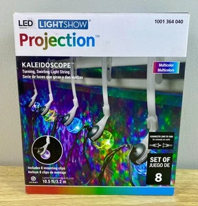 Gemmy Projection LED Light Show Kaleidoscope Lights Set of 8 - Picture 1 of 2
