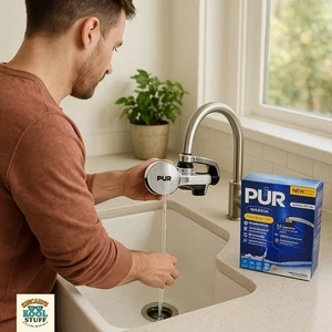 Sistema di filtrazione rubinetto acqua PUR Maxion finitura cromata con filtro nuovo in scatola aperta - Foto 1 di 8