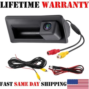 Car Trunk Handle HD Rear View Backup Parking Camera for Audi A4 A6 A8L S5 Q3 Q5 - Picture 1 of 19
