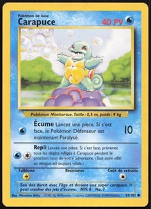 Pokemon Card Carapuce 63/102 French Base Set - Picture 1 of 2