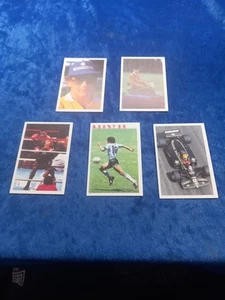 QUESTION OF SPORT RARE CARDS MIKE TYSON Senna Maradona Phillip vintage - Picture 1 of 7