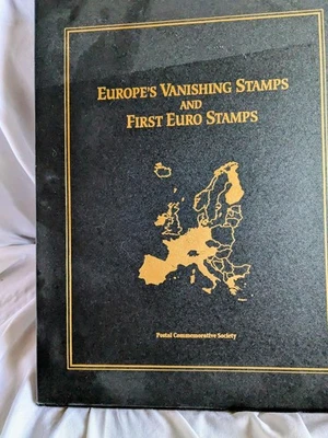PCS, Europe's Vanishing Stamps and First Euro Stamps, In a Folio - Image 1 of 4
