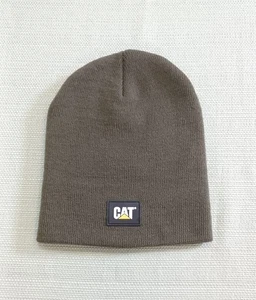 Caterpillar CAT Beanie Dark Green One Size Toboggan Cap Acrylic Winter Hat - Picture 1 of 12