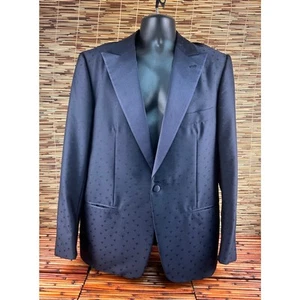 Isaia Napoli Mens Blue Single Breasted Wool Blend Tuxedo / Blazer Size 44US - Picture 1 of 10
