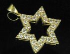 1.7Ct Round Cut Simulated Diamond Star Shape Gift Pendant 14k Yellow Gold Plated