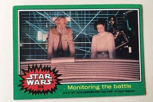 1977 Topps Star Wars Green Series Card #213 Monitoring the Battle - Picture 1 of 2