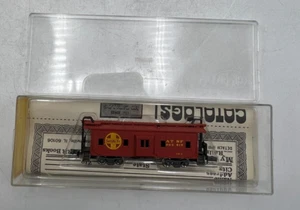 Con-Cor N Scale 1251A Bay Window Caboose Santa Fe Red ATSF Train Freight Car - Picture 1 of 7