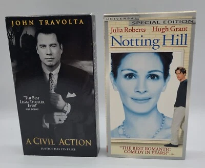 Lot of 2 VHS Movies A Civil Action - Notting Hill Rated PG13 - Image 1 of 4