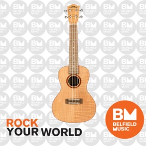Lanikai Flamed Maple Series Concert Ukulele Natural Satin Uke w/ Deluxe Gig Bag - Picture 1 of 4