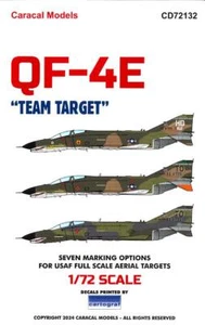 Caracal Decals 1/72 QF-4E PHANTOM "TEAM TARGET" U.S. AIR FORCE DRONE - Picture 1 of 6