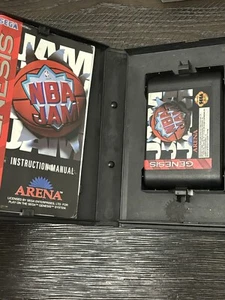 NBA Jam (SEGA Genesis, 1994) Cib Complete w/ Manual TESTED Works - Picture 1 of 3