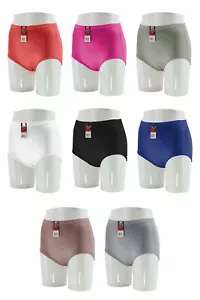 6 bragas cortas de control suave cubierta completa color satinado liso S M L XL 38301 - Imagen 1 de 6