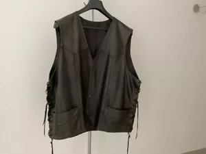 Chaleco de cuero para hombre Harley Davidson talla XXL - Imagen 1 de 7